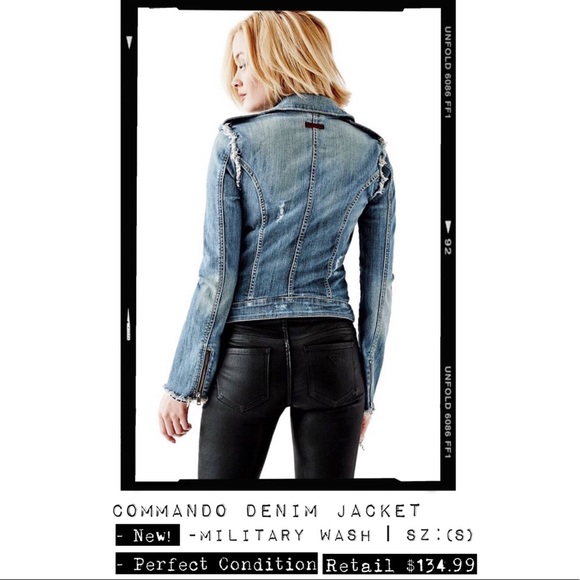 GUESS - COMMANDO DENIM JACKET - Picture 8 of 8